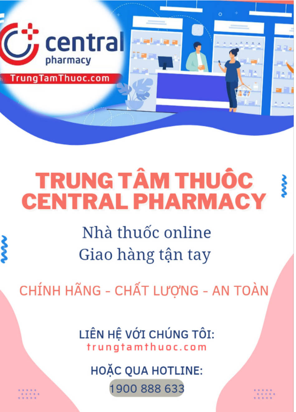 Nhà thuốc online Trung Tâm Thuốc Central Pharmacy – Giao thuốc tận nhà