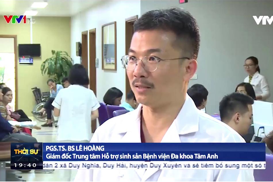 PGS. TS. BS. Lê Hoàng lên vtv1 trình bày về các phương pháp mới được áp dụng tại bệnh viện